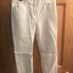 Gap cropped white pants